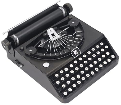 Retro-Vintage-Schreibmaschinenmodell, Handgefertigtes Requisitenmodell, Heimdekoration, Ornamente für Geburtstage, Einweihungspartys