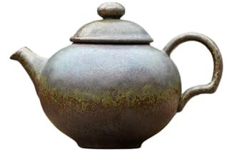 Teiere Set Di Teiere 180 Ml Kung Fu Pu'er Tea Master Pentole Confezione Regalo Fatta A Mano Forno Grosso Fambe Bollitore Vintage Ceramica Antica Teiera In Ceramica Teiera Set Da Tè
