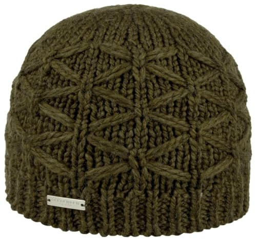 Seeberger Annelie Strickmütze Damenmütze Wintermütze Beanie Damen - mit Futter Winter Herbst-Winter