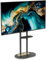 UNHO TV Floor Stand for 40-75 Inch LED LCD OLED Plasma, Heavy Duty Slim Tall TV Bracket with Shelves Height Adjustable Max VESA 600x400mm up to 40kg Black