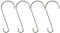 Paquet De 4 Crochets Métalliques En Forme De S, Crochets Multifonctionnels, Crochets De Serre, Crochets De Maison D'Oiseaux, Crochets Métalliques Pour Jardins, Crochets De Suspension Extérieurs
