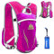 TRIWONDER Sac Trail 5,5L Gilet d'Hydratation Sac à Dos Hydratation Léger pour Marathon Randonnée VTT Course Running Homme Femme (Rose Rouge - avec Bouteille d'eau Souple (350ml))