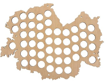 Ciieeo Kronkorken Sammlungskarte Bierdeckel Bundesstaat Kronkorkenhalter Weltkarte Weinflaschen Karte Werkstatt Verschlusskarten Kronkorken Sammlung Spiegel Mit Lichtern Bling