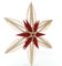 Rudolphs Schatzkiste Fensterschmuck Spanstern Natur mit roten Kieferholzsegementen BxHxT=41x41x40cm NEU Holzstern Weihnachtsstern