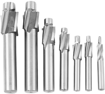 Juego de brocas for ranurar fresas de extremo, fresas avellanadas M3 a M12, herramienta de ranurado piloto de acero de alta velocidad.