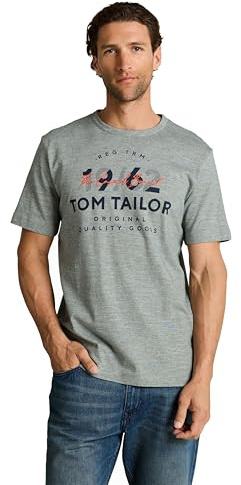 TOM TAILOR Herren T-Shirt aus Baumwolle