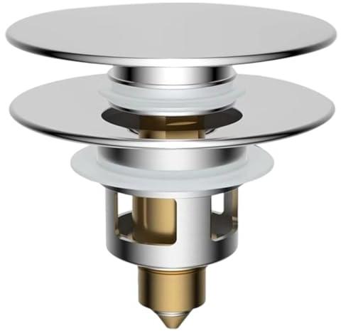 Tappo Lavandino Bagno, 1 pezzi, Tappo Bidet Universale Pop up, Tappo Vasca Da Bagno Di Scarico In Metallo Per, Per Il Foro Di Drenaggio Di 24-33 Mm