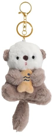 Auroriel Hellbrauner Peluche Loutre Porte-clés Pour Femmes, Adolescents Et Amateurs D'Animaux Pour Sacs À Main, Portefeuilles, Sacs À Dos Et Clés De Voiture