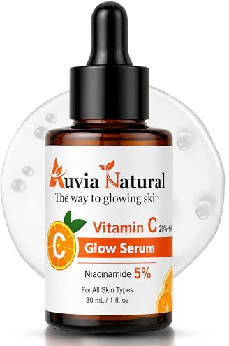 Vitamin C Serum for Face 20% with Hyaluronic Acid & 5% Niacinamide – Brightening Serum for Dark Spots, Anti-Aging & Hydration – 30ml