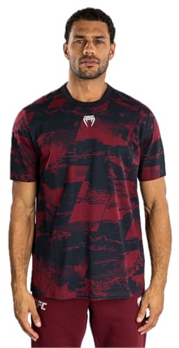 Venum UFC Zenith Herren Marineblau/Bordeaux/Silber Authentic Fight Week T-Shirt mit kurzen Ärmeln - M