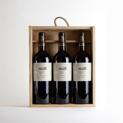 Matarromera Prestigio Tinto D.O. Ribera del Duero 3x75 cl Caja Madera | Vino de Autor · 100% Tempranillo · 18 meses barrica + 18 botella · Medalla de Oro Bruselas · Ideal para regalo