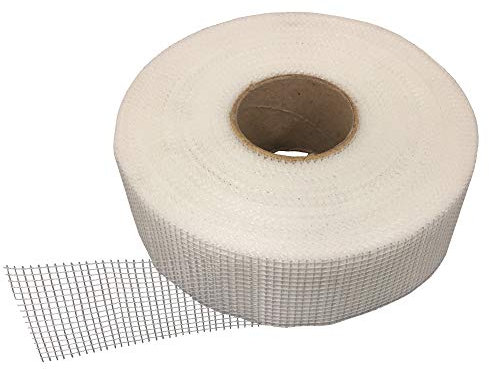 EINSIDE Glasfaserband für Gipskarton, Abdeckband H 5 cm Längen 20,45, 90 Meter (45 Meter)