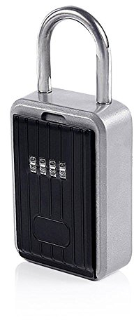 Cadenas cache-clé Nuzamas - Combinaison à 10 chiffres - Pour extérieur, poignée de porte ou clôture