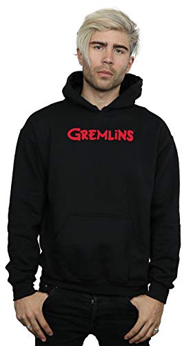 Absolute Cult Gremlins Men's Text Logo Hoodie Black XXX-Large