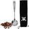 Latte Coffee Spoons, Stainless Steel Espresso Spoons Tea Spoons Round Dessert Spoons Long Handle Spoons Tablespoon with Drawstring Storage Bag for Coffee Tastings Milk Foam
