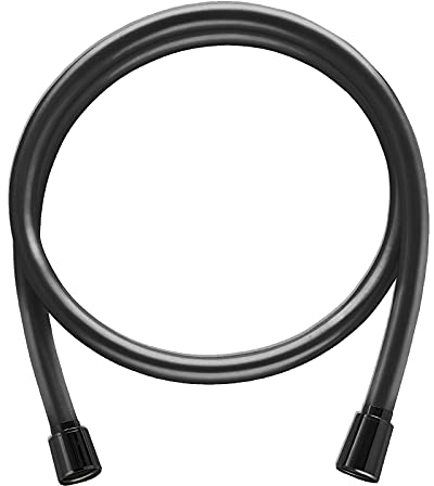 SANIDELL Brauseschlauch (100cm) Duschschlauch Schwarz Glatt Drehkonus von 60cm - 250cm
