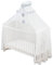 Bello24 - Babybett Betthimmel und Moskitonetz Traumnacht in fantastischen Farben Waschmaschinenfest inkl. Halterung und Accessoires 480 x 165 cm (Grau)