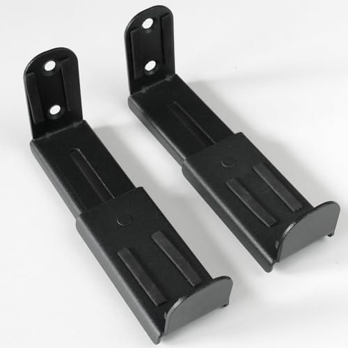 Drall Soundbar Wandhalterung Universal Lautsprecher Halterung - ausziehbar 9,2-15,4 cm - belastbar bis 5 kg - Montage über/unter TV Fernseher - Anti-Rutsch-Pads schwarz Modell: BH6BA