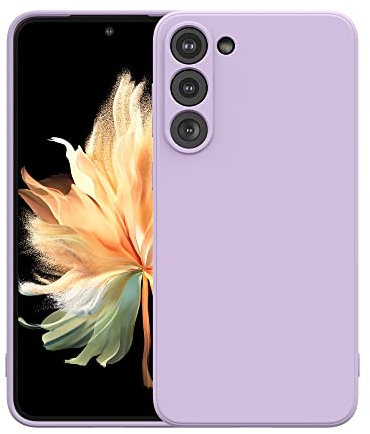 Cresee Coque pour Samsung Galaxy S23 6.1 Pouces, avec Protection Caméra, Couche Intérieure Douce, Etui Housse TPU Mince Souple Antichoc Case pour Galaxy S23 (2023) Lilas