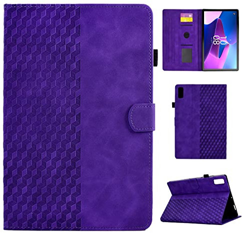 CASAFUNY Case for Lenovo Tab P11 2nd Gen 11.5 Inch, PU Leather Tablet Case TB350FU/TB350XU Multi-Angle Stand Cover Case with Auto Sleep/Wake for Lenovo Tab P11 (2nd Gen) 20222, Purple