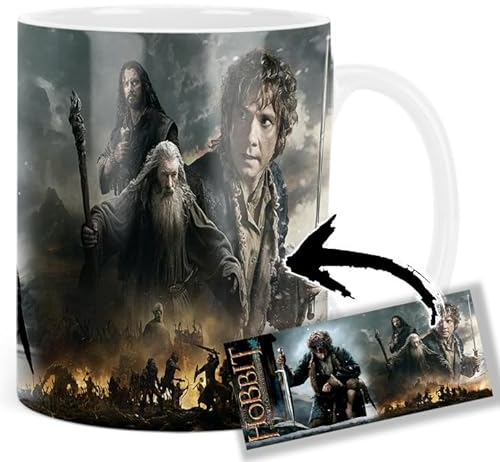 The Hobbit The Battle Of The Five Armies Martin Freeman Bilbo Baggins Ian Mckellen Gandalf Richard Armitage Thorin Tasse Keramikbecher Mug