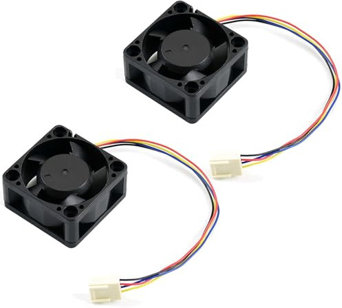 2 x 4cm Cooling Fan for Nano 2GB/4GB (A02/B01/SUB) 5V 4PIN Anti-Reverse PWM Connection Strong Speed Regulator Fan