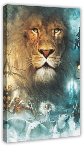 Filmkunst-Poster The Chronicles of Narnia The Lion, The Witch And The Wardrobe, Leinwand-Poster, Schlafzimmer-Dekor, Sportlandschaft, Büro, Raumdekoration, Geschenk, Rahmenstil, 50 x 75 cm