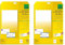 SIGEL LP898 Einsteckkarten für Namensschilder weiß, 54x90 mm (A4), 100 Stück (Packung mit 2)