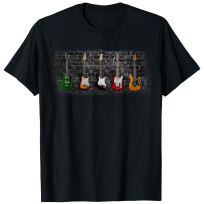 Rock and Roll Guitarra Vintage Rock Music Camiseta