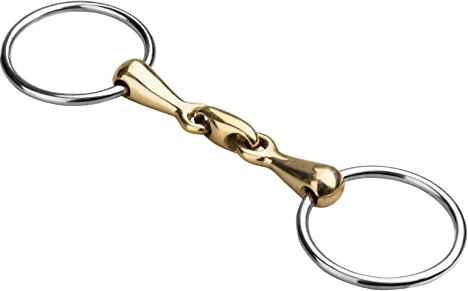 Start – Wassertrense doppelt gebrochen für Pferde – Sanftes, rostfreies Trensengebiss aus Edelstahl mit Kupfermittelstück – Fördert Kautätigkeit & Entspannung – 18 mm (12,5 cm)
