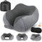 Cirorld Cuscino da Viaggio Collo, Cuscino Aereo Memory Foam Regolabile e Compatto, Cuscino Cervicale da Viaggio, Inclusa Maschera per Dormir, Tappi auricolari, Borsa per Trasporto