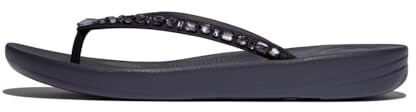 Fitflop Damen Iqushion Multicrystal Ergonomische Zehentrenner Flip Flop, navy, 37 EU