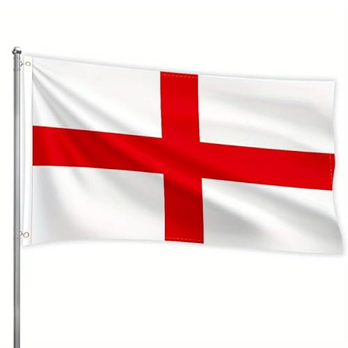 Boolavard (90x150 cm) Strisce cucite per esterni ed interni Bandiera della Croce di San Giorgio Bandiera del Regno Unito Bandiere in poliestere resistente 210D Occhielli in ottone (Bandiera dell'Inghi