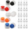 jushion 5 Paar Schnürsenkel Federschnalle Set, Kordelstopper 2 Loch und Kordelenden Schnürsenkel Stopper,Kunststoff Federschnurschlösser Schnürsenkel Clips,Schnürsenkel Ohne Binden,5 Farben
