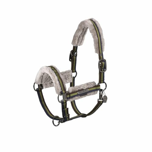 Eskadron Double Pin Girth Fauxfur grün - VOLLBLUT