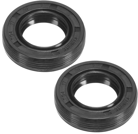 PATIKIL 2 Stück TG4 Radialwellendichtring 17 x 30 x 7mm Wellendichtring Nitrilkautschuk Dichtungen für Lagerwellenölpumpen Motoren, Schwarz