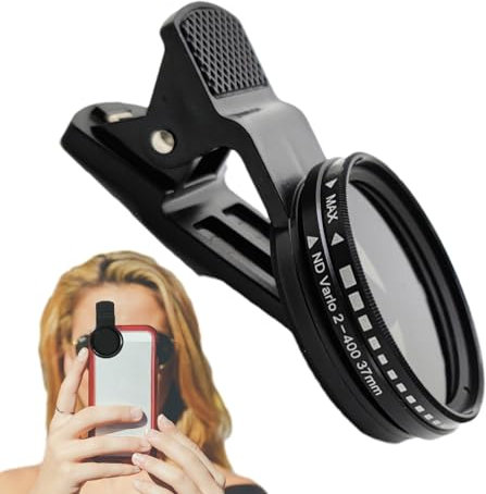 Eclipses Phone Camera Filter, 37mm Phone Circular Polarizer, Polarizing Lens Filter with Optical Glass and Aluminum Frame