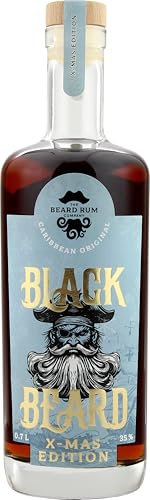 Blackbeard's X-Mas Edition Spiced Rum - Geschenkempfehlung aus der Karibik (1 x 0.7 l)