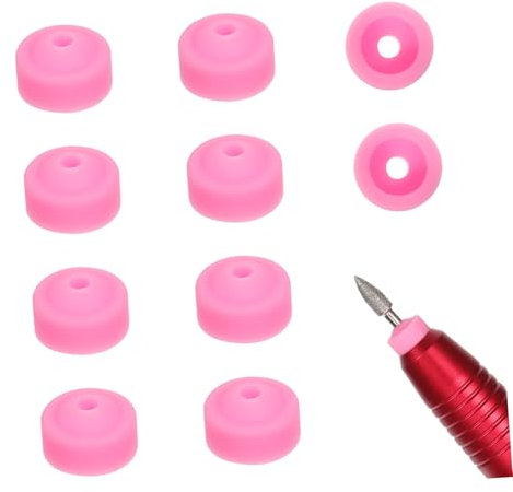 SOESFOUFU 10pcs Nail Drill Cover Dust Jacket Nail Art Tools Manicure Caps for Storage Cover