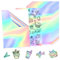 Stickerpapier Papier Zum Bedrucke 30Stk A4 Wasserdicht Bedruckbare Klebefolie Holografische Farbe Vinyl Sticker Papier Selbstklebend Für Laserdrucker Tintenstrahldrucker Schnell Trocknen 21x29,7cm