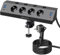Tischsteckdose Schreibtisch mit USB C PD 20W, Steckdosenleiste mit 4 Einzeln Schalter, 4 Fach Ecksteckdose mit 6 USB, Flachstecker Mehrfachsteckdose Wandmontage mit 2M Kabel, Schwarz