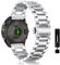 MiKoyi 22 mm QuickFit Cinturino Compatibile con Garmin Fenix E 47 mm/Fenix 8 47 mm/Fenix 7 Pro/7/6 Pro/6/5 Plus/5, Metallo Cinturini Ricambio Inossidabile Band per Garmin MARQ GOLFER (Gen 2), Argento