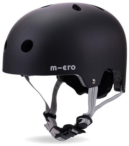 Micro Scooter | Bike/Scooter Deluxe Kids Helmet | Kids Bike Accessories | LED Rear Light | Protective Chin Strap | Inner Padding | Adjustable Strap & Sizing Wheel