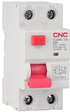 Janmobrian Circuit Breaker, Circuit Breakers 230V 50/60 HZ 30mA Residual Current Circuit Breaker And Leakage Protection 6/10/16/20/25/32/40 A(20A)