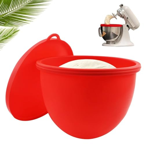 Mix Aid Doublure en silicone, 5 Qt Revêtement de bol en silicone, Inserts de bol de rechange en silicone, Revêtement de bol mélangeur sur socle en silicon, pour la cuisson, fouetter la pâte