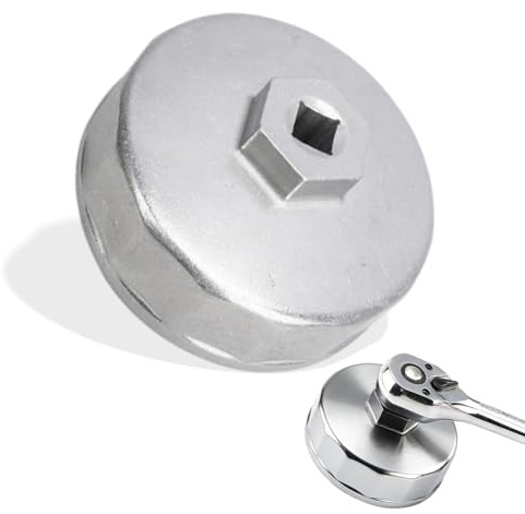 QEXUJOW Chiavi per il filtro olio,Chiave per filtro dell'olio da 74 mm, design a 14 slot, strumento universale per filtro dell'olio.