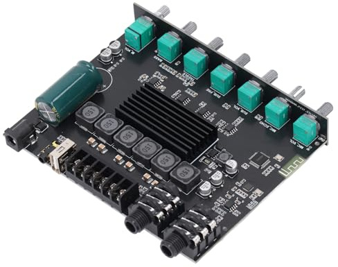 Fawfose Bluetooth Digital 2.1 Channel Power Amplifier Module with Safe Operation for Home Entertainment System