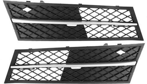 Boxonly 1 Paar Front-Nebelscheinwerfer-Gitter für BMW 5er-Serie F10 F11 2010 2011 2012 2013 OE 51117200699 51117200700