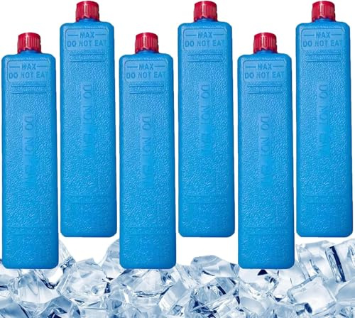 EHOTER 8 Pièces Blocs Réfrigérants Mini pour Ventilateur Rafraîchisseur d'air, Boîtes De Cristal De Glace Blocs De Glace De Refroidissement pour Voyages Camping Et Boissons Fraîches en Été