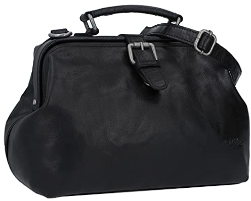 Gusti Umhängetasche Leder - Lillith Handtasche Ledertasche Vintage Schwarz Leder